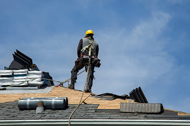 Professional Roof Replacement technician working in Fenton, MI